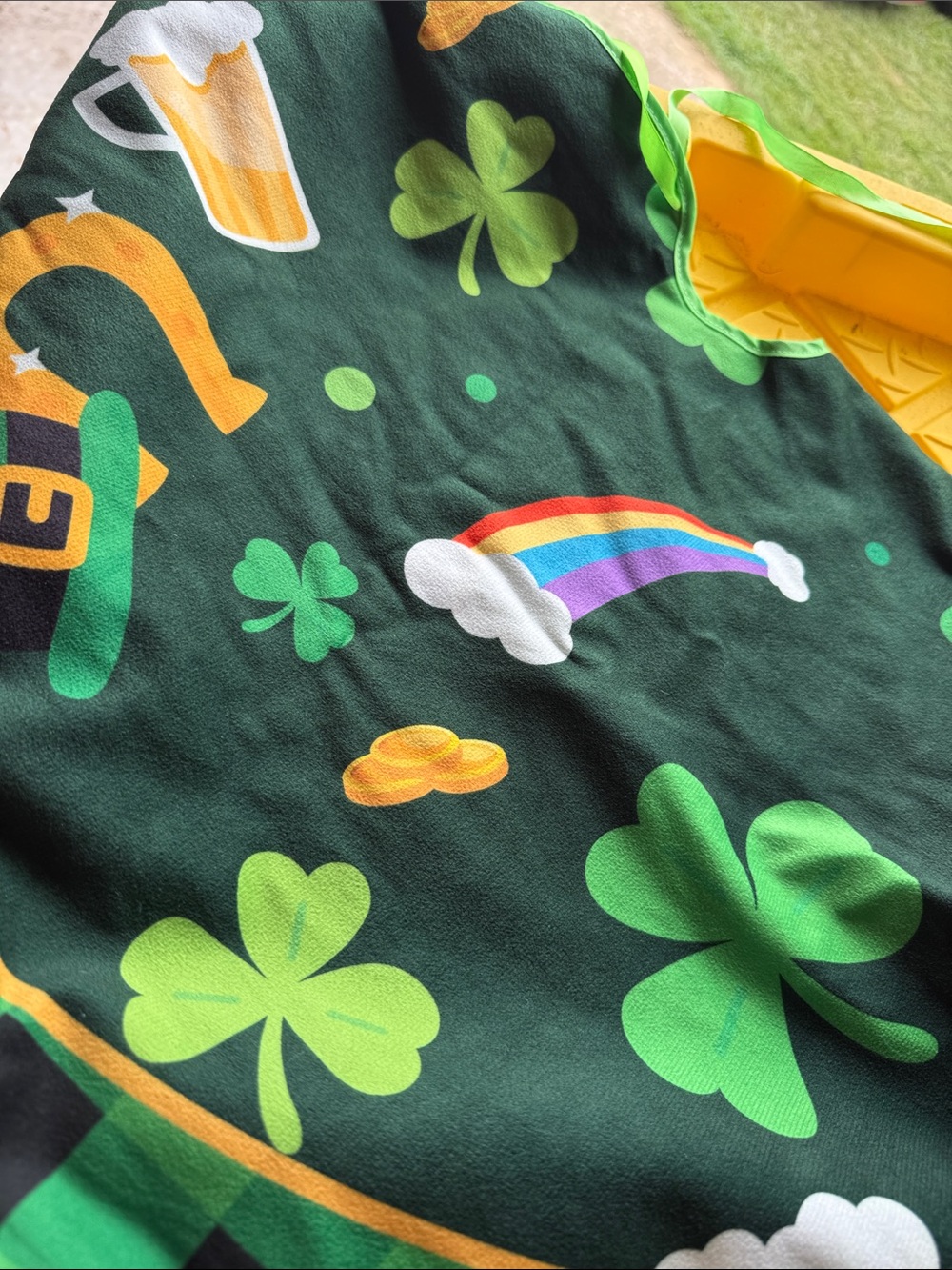 Holiday tree skirt St Patty Mardi Gras